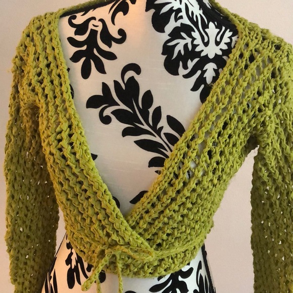 Elm design knit mesh crop top - Picture 2 of 5